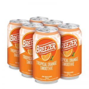 BREEZER TROPICAL ORANGE SMOOTHIE 6-PACK